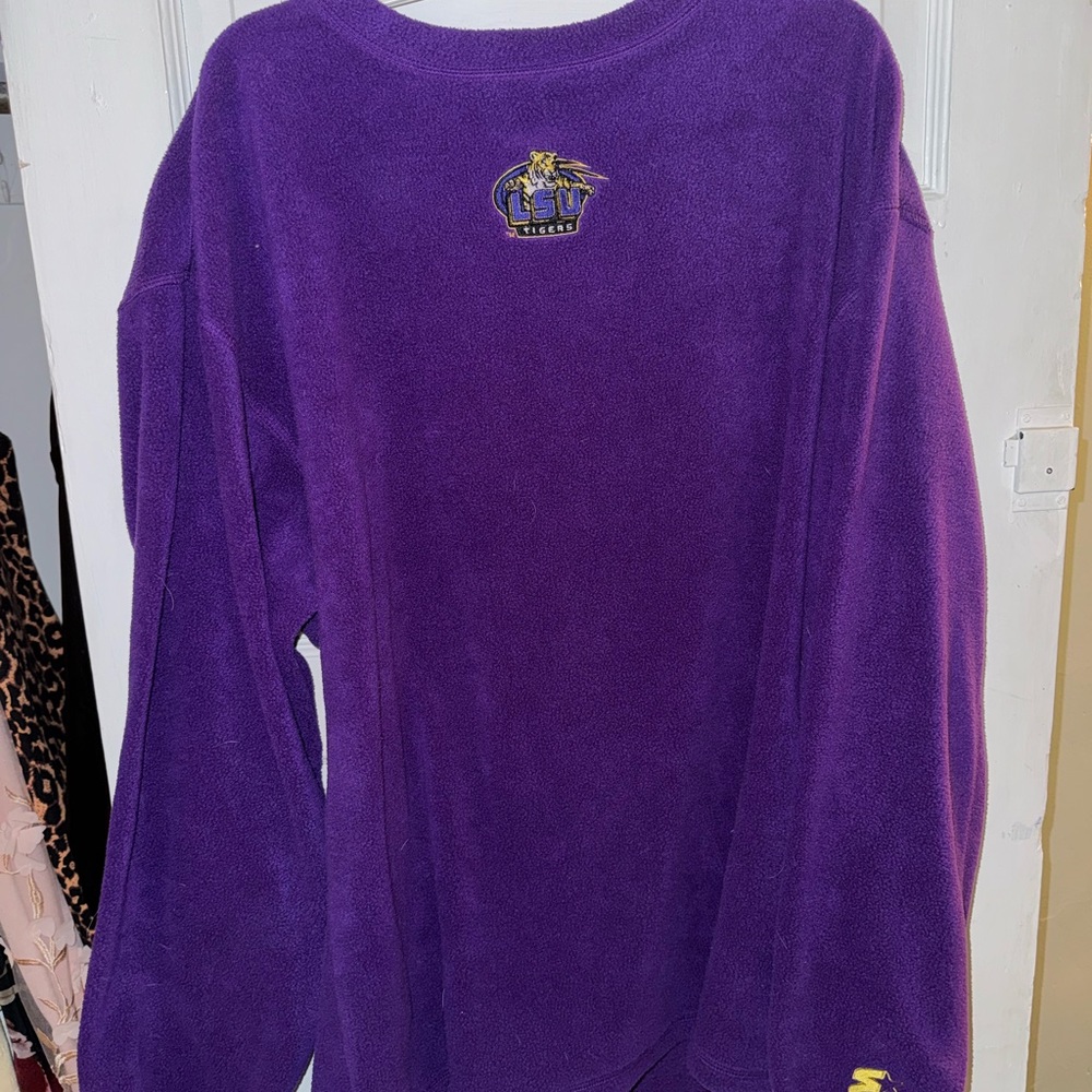 STARTER Purple Fleece Pullover